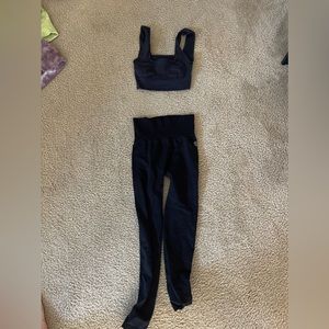 Free people (FP movement) workout set with leggings and sports bra
